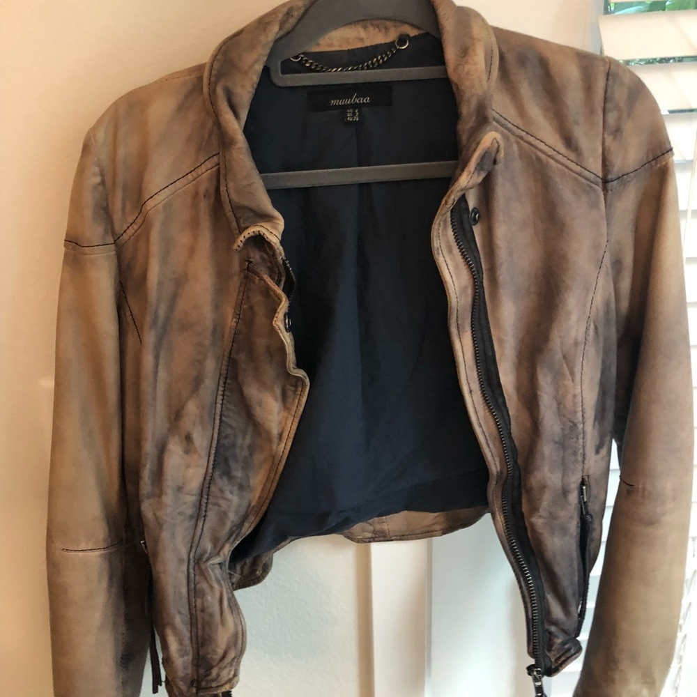Beautiful muubaa leather jacket